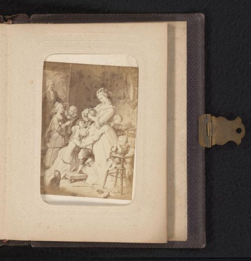 Photographic reproduction of (presumably) a print after a work by W. von Kaulbach: Lotte (The Sorrows of Young Werther)