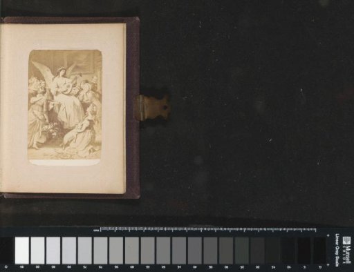 Photographic reproduction of (presumably) a print after a work by W. von Kaulbach: Mignon (Wilhelm Meister)