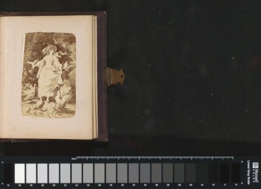 Photographic reproduction of (presumably) a print after a work by W. von Kaulbach: Lili (Lily's Park)