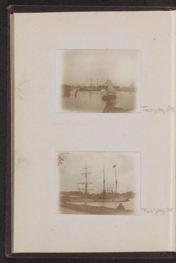 Sailing ship in a harbour, probably in the Netherlands