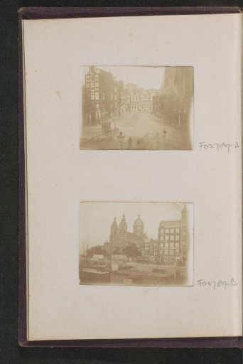 View of the Prins Hendrikkade and the Sint-Nicolaaskerk in Amsterdam