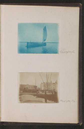 Sailing ship on a body of water, probably in the Netherlands