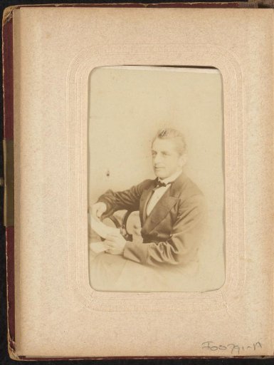 Portrait of a seated man