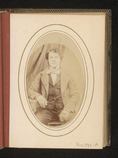 Portrait of a seated man