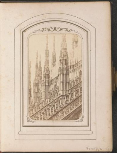Sculptures and pinnacles of the Cathedral of Milan