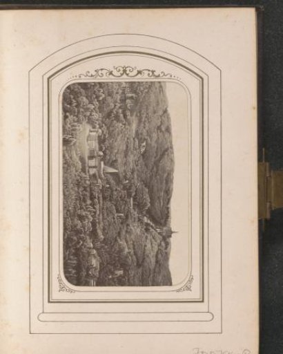 Photographic reproduction of a print of the Wilhelmshöhe and surroundings near Kassel
