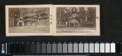 Exterior of temple buildings in Japan