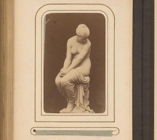 Sculpture of a seated woman