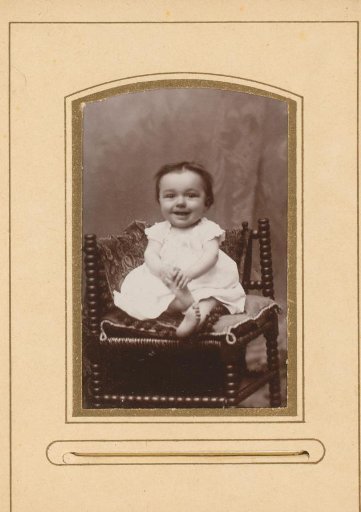 Portrait of a sitting toddler
