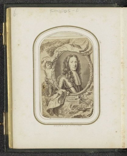 Photographic reproduction of (presumably) a print of Prince William III, King-Stadtholder