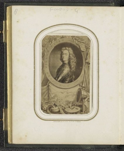 Photographic reproduction of (presumably) a print of John William Friso, Prince of Orange-Nassau