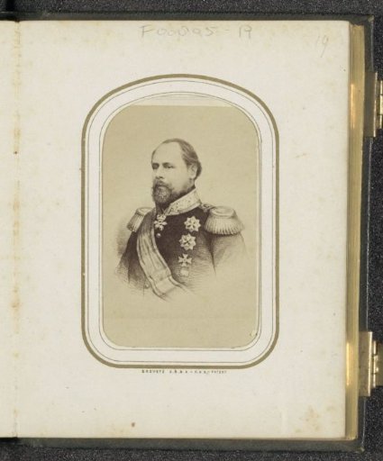Photographic reproduction of (presumably) a print of William III, King of the Netherlands