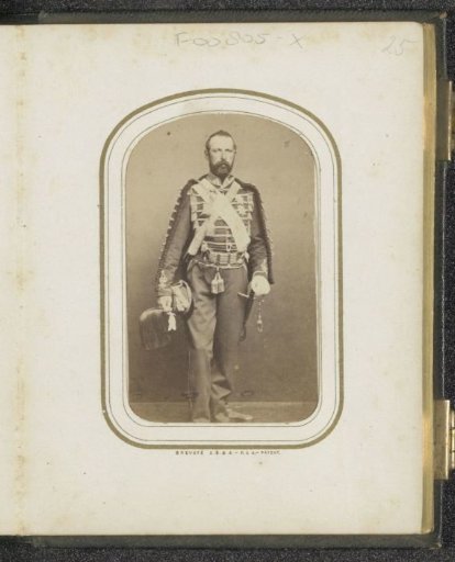Portrait of Charles XV, King of Sweden and Norway, in military costume