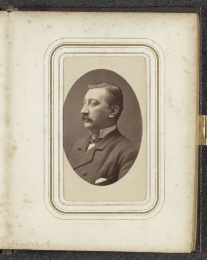 Portrait of a man with a moustache and spectacles