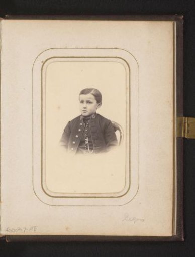 Portrait of a boy in a uniform jacket