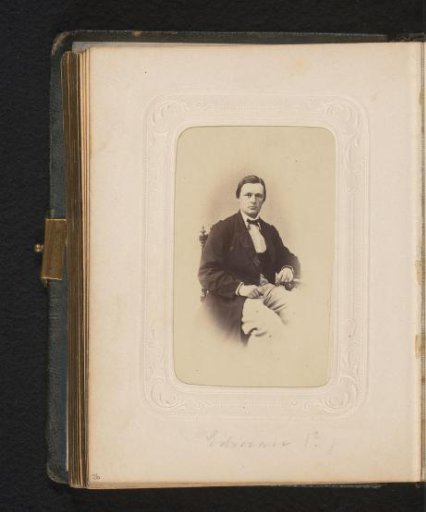 Portrait of a seated man, identified as Erhman