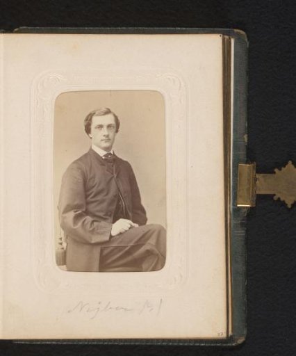 Portrait of a seated man, identified as Magnus Neyber