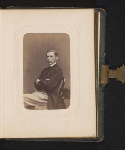 Portrait of Karl Oskar Cardon, seated on a chair
