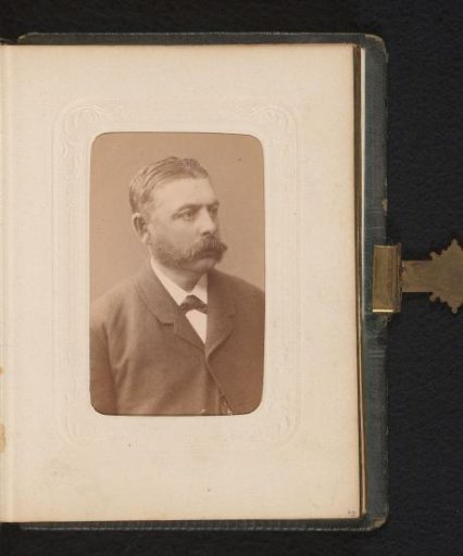 Portrait of a man with a moustache