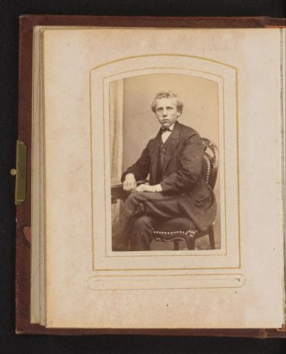 Portrait of a seated young man