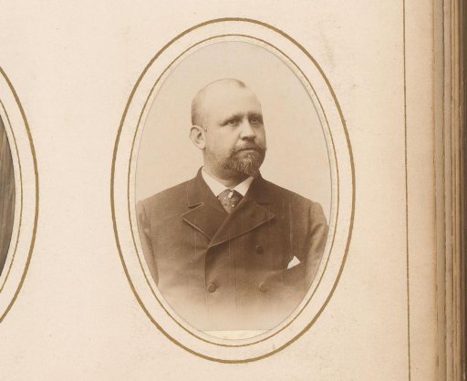 Portrait of a man with a moustache and beard