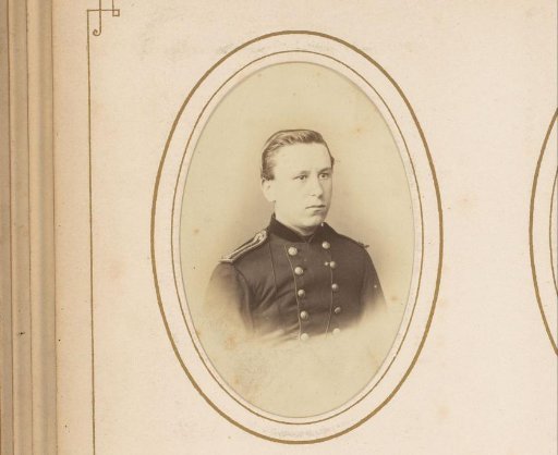 Portrait of a Young Man in Military Uniform