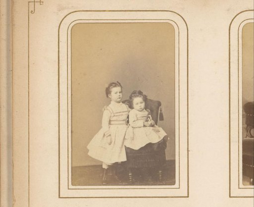 Portrait of a Seated Girl and a Standing Girl
