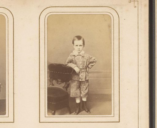 Portrait of a Boy, Standing by a Chair