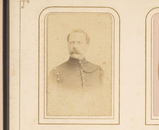 Portrait of a Man with a Moustache in Uniform