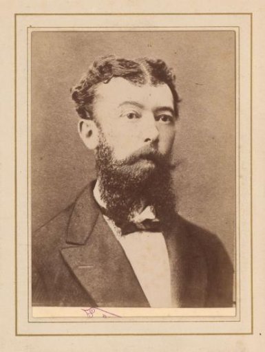 Photographic Reproduction of a Drawn Portrait of a Bearded Man