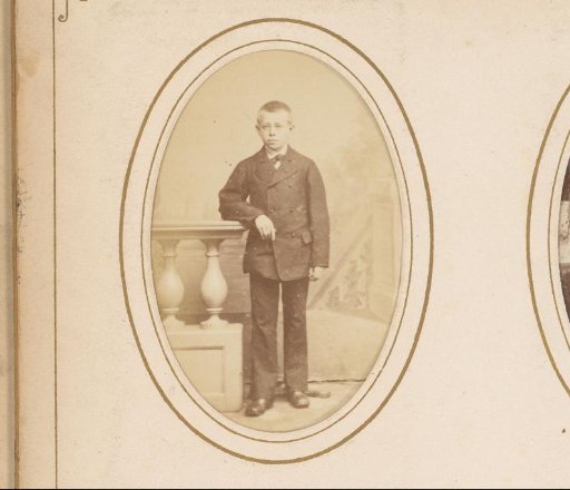 Portrait of a Boy, Standing by a Balustrade