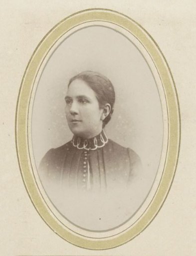 Portrait of a Woman in a Pleated Jacket and Decorated Collar