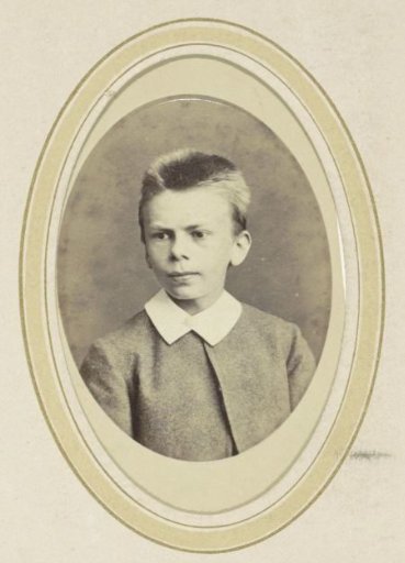 Portrait of a Boy with a White Collar