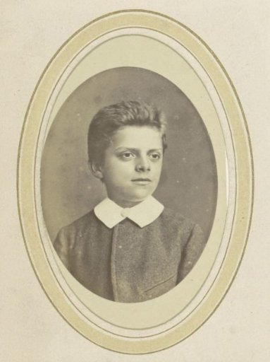 Portrait of a Boy with a White Collar
