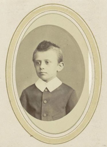 Portrait of a Boy with a White Collar