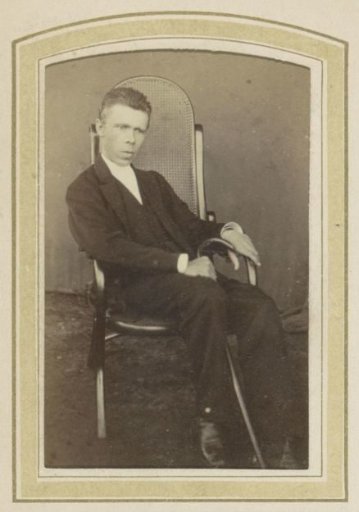 Portrait of a Seated Man with a Walking Stick