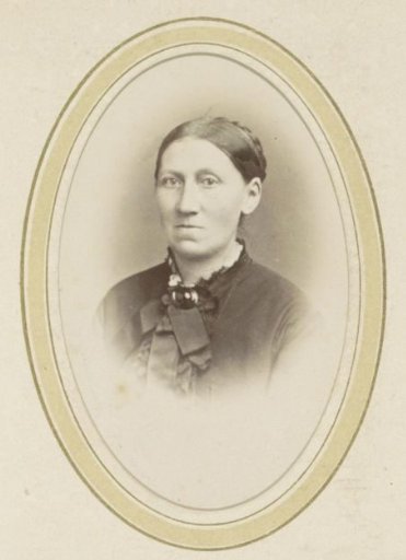 Portrait of a Woman with a Bow, a Necklace, and a Tied-Up Tail