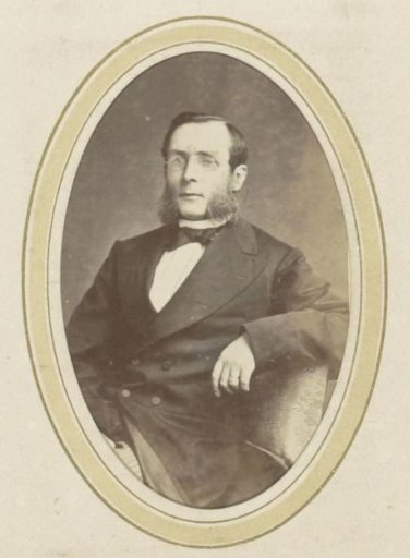 Portrait of a Man with Spectacles, Sideburns, and a Jacket