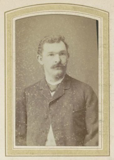 Portrait of a Man with a Jacket and Moustache