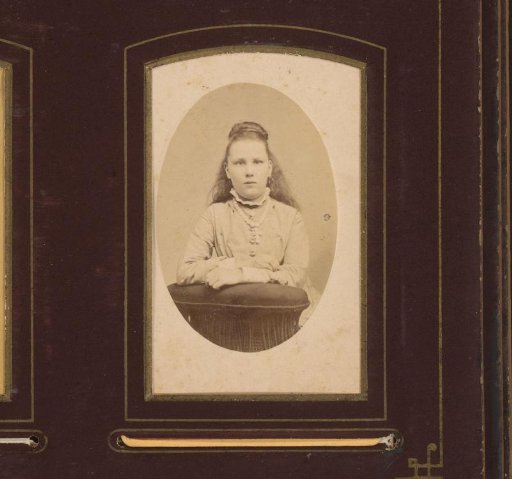 Portrait of a Girl Leaning on a Chair