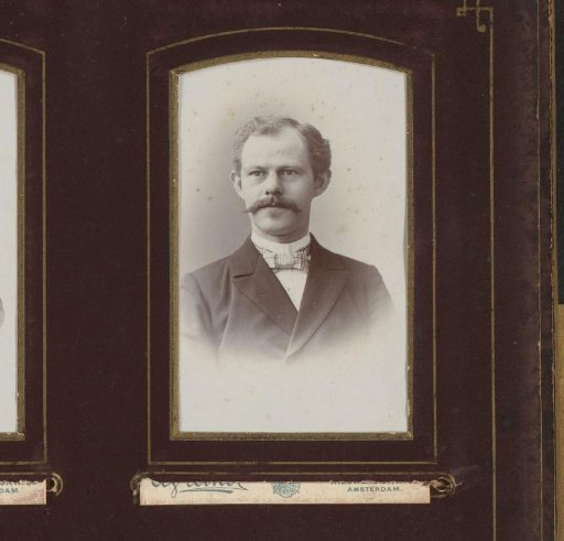 Portrait of a man with moustache