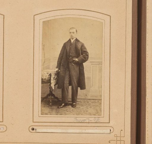 Portrait of a Standing Man with an Overcoat