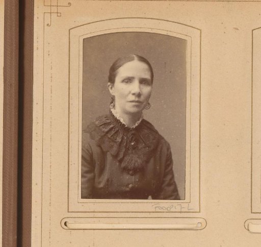 Portrait of a woman with earrings