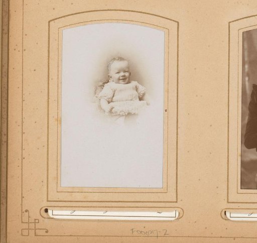 Portrait of a seated baby