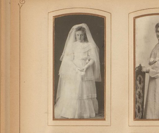 Portrait of a Girl in a Communion Dress
