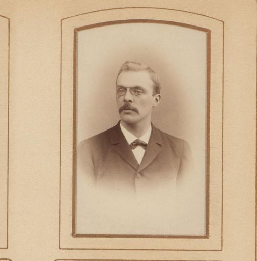 Portrait of a Man with a Mustache and Spectacles