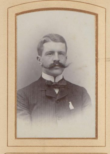 Portrait of a man with a mustache