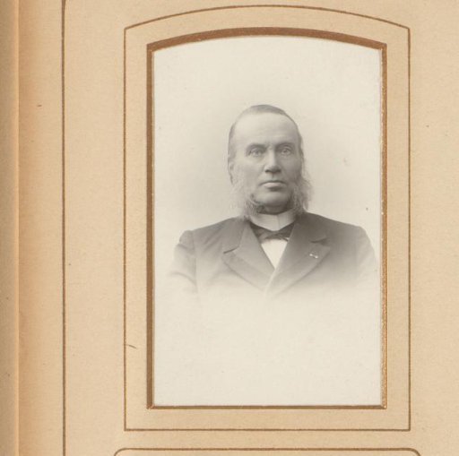 Portrait of a man with sideburns