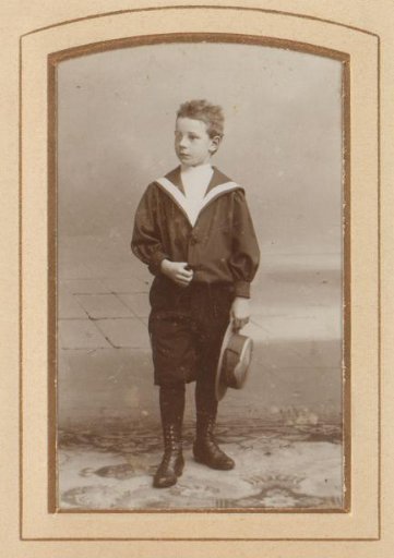 Portrait of a boy with a hat