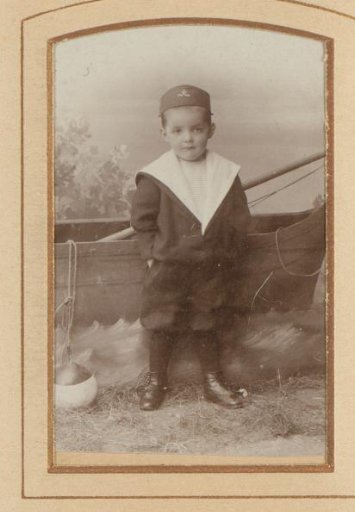 Portrait of a boy in a sailor suit